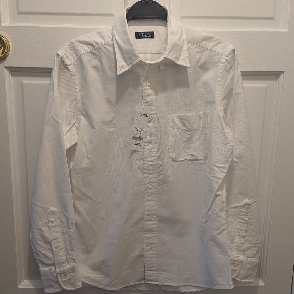 Kamkaura White Oxford Shirt - Medium (NWT)